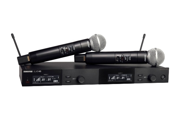 Shure SLXD24D/SM58 | Digital Wireless Dual Handheld Microphone System | H55 Band