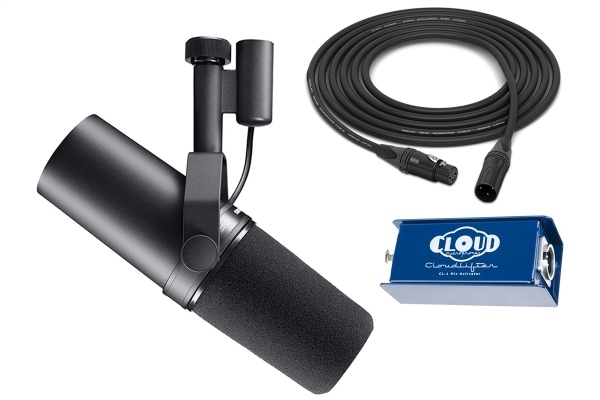 Shure Bundle | SM7B Dynamic Mic w/ Cloudlifter CL-1 Mic Activator and Mogami 2549 Cable