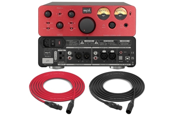 SPL Pro-Fi Series Phonitor x | Headphone Amplifier & Preamplifier with DA Converter and VOLTAiR Technology (Red)