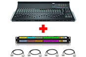 SSL XL-Desk Console (Unloaded) with Patchbay & Cabling Package | 24x8x2 Mixing