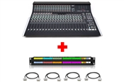 SSL XL-Desk | 24x8x2 Mixing Console (Loaded) with Patchbay & Cabling Package