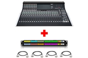 SSL XL-Desk | 24x8x2 Mixing Console (Half Loaded) with Patchbay & Cabling Package