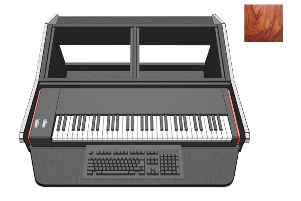 Sterling Modular Multi-Station Composer Workstation | 2 Bay Studio Desk | African Rosewood | Clear Finish
