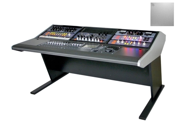 Sterling Modular Multi-Station Artist Series | 3 Bay Studio Desk | Brushed Aluminum