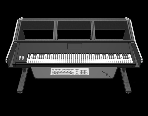 Sterling Modular Multi-Station Composer Workstation | 3 Bay Studio Desk