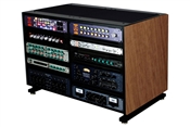 Sterling Modular 2 Bay Versa II Rack | Red Oak | Medium Brown Stain | 26 RU