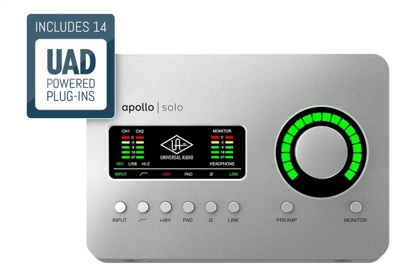 Universal Audio Apollo Solo | USB-C Audio Interface with UAD DSP | Heritage Edition | PC