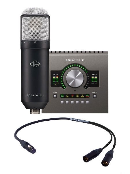 Universal Audio Sphere DLX Modeling Microphone w/ Apollo Twin X USB-C DUO Audio Interface (Heritage Edition)
