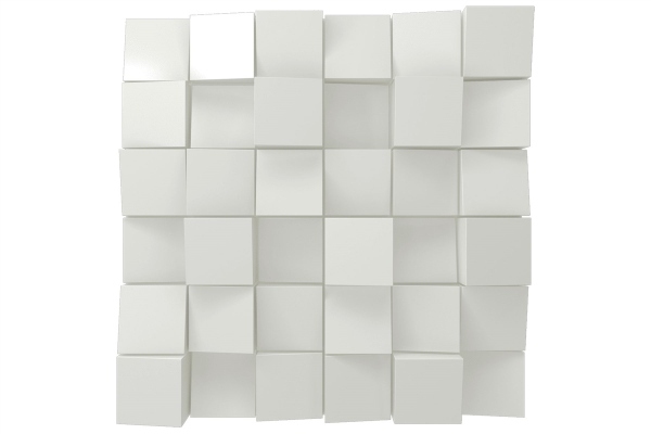 Vicoustic Multifuser Wood 36 MKII | Two-dimensional Diffuser | Box of 1 (White Matte)