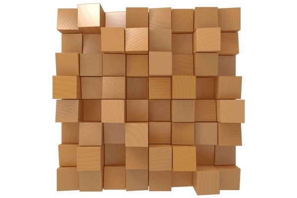 Vicoustic Multifuser Wood 64 MKII | Two-dimensional Diffuser | Box of 1 (Natural Wood)