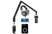 Yellowtec 1-Person Complete Podcasting Bundle with Sontronics Podcast Pro Microphone (Black) & Apogee Duet 3 Audio Interface | Medium (Black)