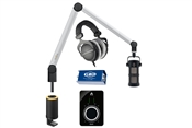 Yellowtec 1-Person Complete Podcasting Bundle with Sontronics Podcast Pro Microphone (Black) & Apogee Duet 3 Audio Interface | Medium (Silver)