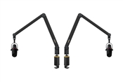 Yellowtec Bundle | (2) Black Microphone Arms M w/ (2) Table Clamps and (2) MV7+ Dynamic Microphones (Black)