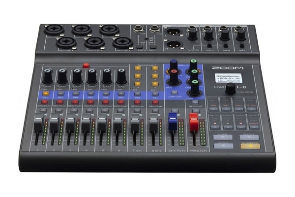 Zoom LiveTrak L-8 | Portable 8-Channel Digital Mixer and Multitrack Recorder