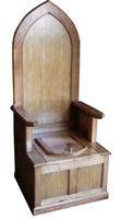 Wooden Throne Toilet