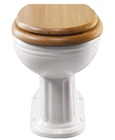 TRTC Light Oak Close-Coupled Soft Close Seat