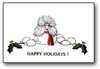 Poodle Holiday Card