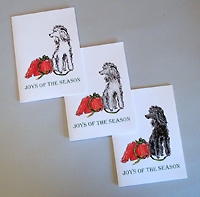 Poodle Holiday Card