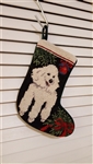 Poodle Christmas Stocking