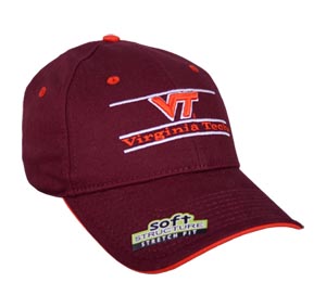 Virginia Tech Stretch-Fit Bar Hat