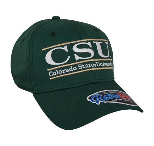 Colorado State Large Retro Snapback College Colors Bar Hats by The Game