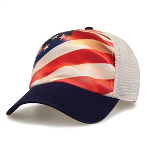 GB488 - Sublimated Flag Trucker