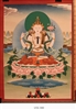 Thangka, Original Painting  by RD Salga, Avalokiteshvara