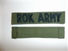 e3504 Vietnam ROK Republic of Korea Army Name Tape OD R21E1