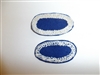 b0935 WWII OSS Oval for Jump Wings Blue wool back white chained stitched C19A3