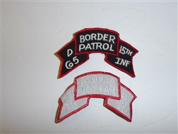 b5251 1980's US Army Border Patrol D Company 15th Infantry IR18D