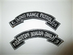 b7462 US Army Vietnam tab E  Long Range Patrol 51 white black IR37B