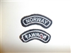b9527 WW 2 Norway Air Force tab Norwegian on RAF wool C10A17