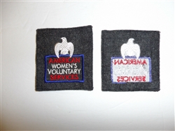 b0545 WW 2 US American Women's Voluntary Services AWVS patch R22E