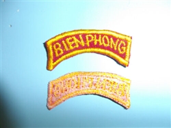b4276 RVN Tab Vietnam Ranger Border Defense Bien Phong red