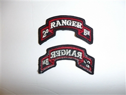 b5257 1980's US Army 2nd Battalion Ranger Airborne 75th Infantry Tab IR18C