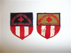 b1828 WW 2 United States  Red Cross ARC CBI China Burma India patch R22A