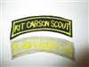 b6925 Vietnam US Army Kit Carson Scout tab yellow on black hand emb