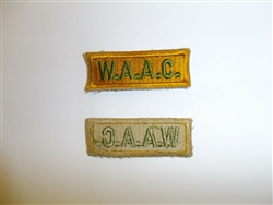 a0114  WWII US Army WAC Enlisted Woman's Sleeve Patch A5B1
