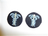 B8896p WWII US Navy Wave Medical devices Caducei winter blue pair female A5B8
