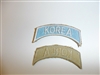 e1513 Korean War US Army tab Korea white/lt blue R21A3