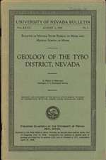 Geology of the Tybo district, Nevada PHOTOCOPY