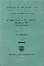 Nevada's metal and mineral production (1859-1940, inclusive)
