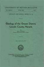 Geology of the Groom district, Lincoln County, Nevada PHOTOCOPY