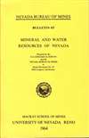 Mineral and water resources of Nevada