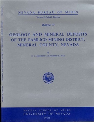 Geology and mineral deposits of the Pamlico mining district, Mineral County, Nevada PRINT-ON-DEMAND
