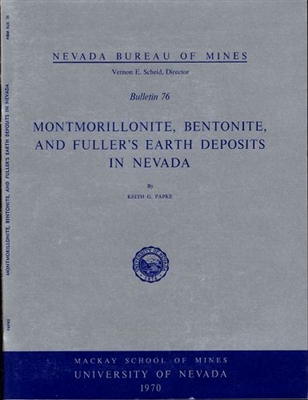 Montmorillonite, bentonite, and fuller's earth deposits in Nevada