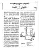 Radon in Nevada--A natural hazard