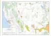 Nevada and Great Basin areas desktop map LAMINATED