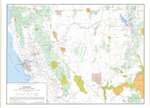 Nevada and Great Basin areas desktop map LAMINATED
