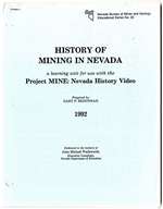 History of mining in Nevada, a learning unit for use with Project Mine: Nevada history video,  (Instructor's manual)